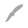 Kershaw Scallion - Stainless Steel Handle & Plain Blade -Nitecore scallion beadblast