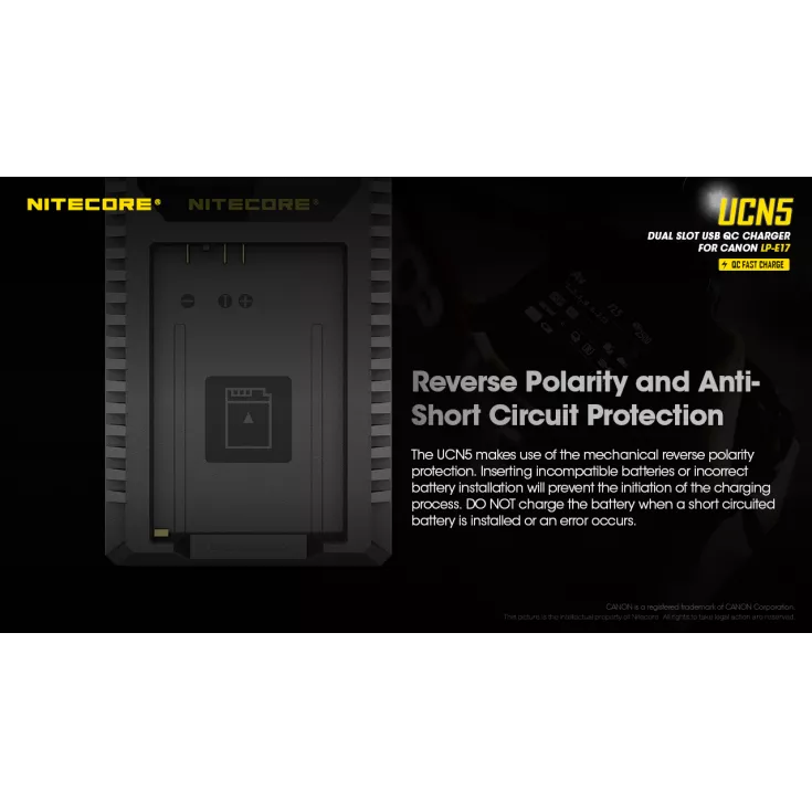 Nitecore UCN5 Canon Camera Charger 11 Nitecore UCN5 Canon Camera Charger - Image 10